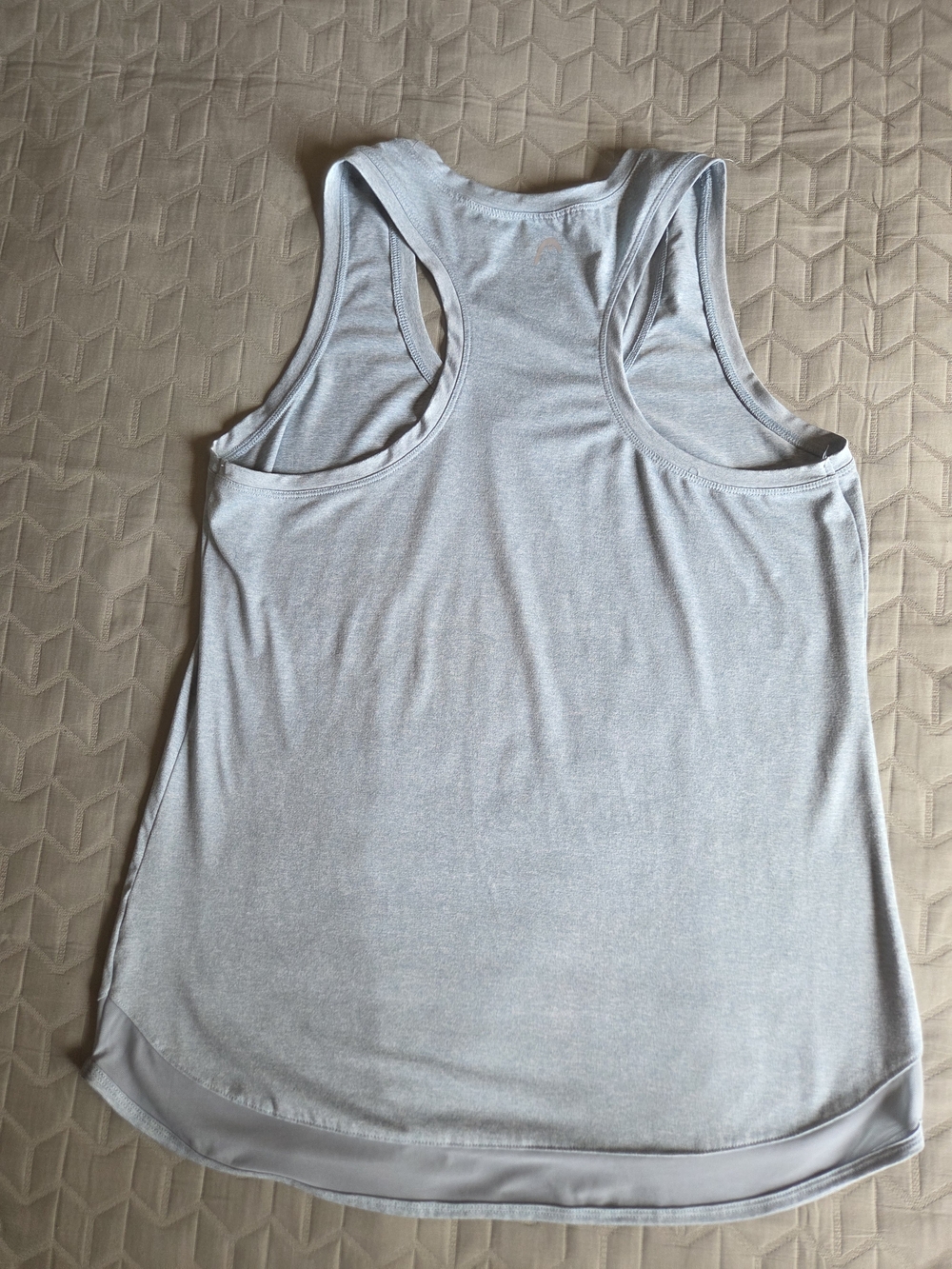 Head Light Gray Racerback Performance Tank - Picture 3 of 11